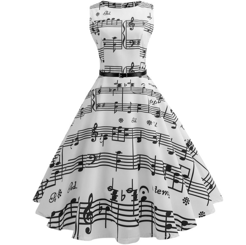 Retro floral print dresses - Image 2